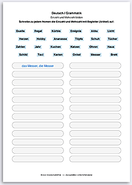 Download => Grammatik => Einzahl (Singular) und Mehrzahl (Plural) (7)