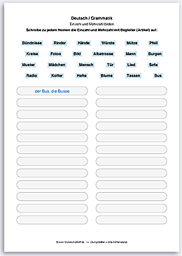 Download => Grammatik => Einzahl (Singular) und Mehrzahl (Plural) (8)