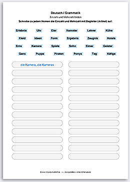 Download => Grammatik => Einzahl (Singular) und Mehrzahl (Plural) (9)