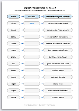 Download => Vokabel-R�tsel mit Umschreibung (7)