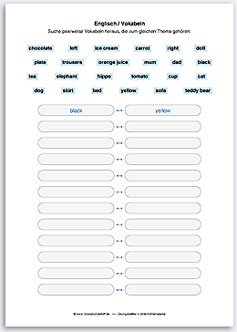 Download => Vokabeln nach Thema kombinieren (3)