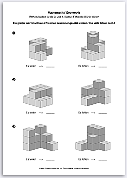 Download => Geometrie => Fehlende W�rfel z�hlen (12)