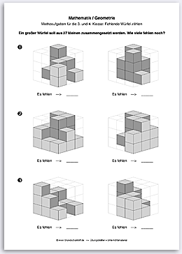 Download => Geometrie => Fehlende W�rfel z�hlen (14)