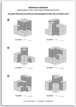 Download => Geometrie => Fehlende Würfel zählen (15)