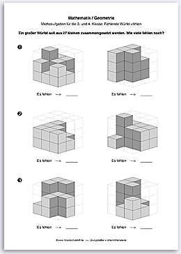 Download => Geometrie => Fehlende W�rfel z�hlen (8)