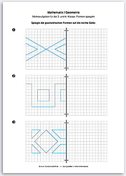 Download => Geometrie => Linien und Figuren spiegeln (1)