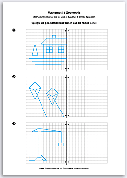 Download => Geometrie => Linien und Figuren spiegeln (2)