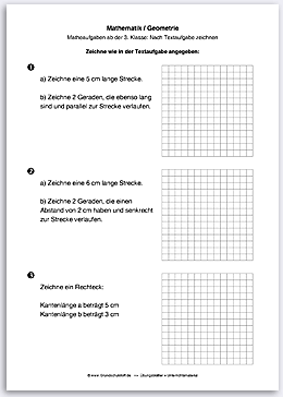 Download => Geometrie => Zeichnen nach Textaufgaben (1)
