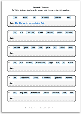 Deutsch Satzbau Arbeitsbl tter HTJRY Deutsch Satzbau Arbeitsbl tter HTJRY