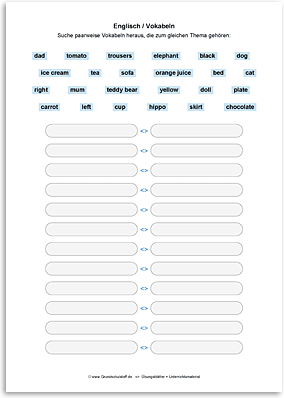 Download => Vokabeln nach Thema kombinieren (4)