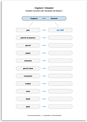 Download => Vokabeln zuordnen oder übersetzen (16)