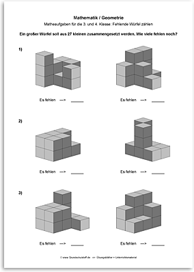 Download => Geometrie => Fehlende Würfel zählen (12)