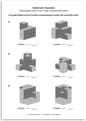 Download => Geometrie => Fehlende Würfel zählen (15)