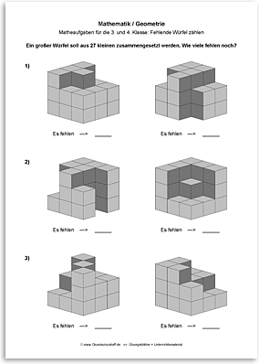 Download => Geometrie => Fehlende Würfel zählen (3)