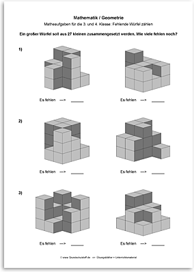 Download => Geometrie => Fehlende Würfel zählen (6)