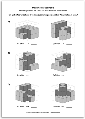 Download => Geometrie => Fehlende Würfel zählen (8)