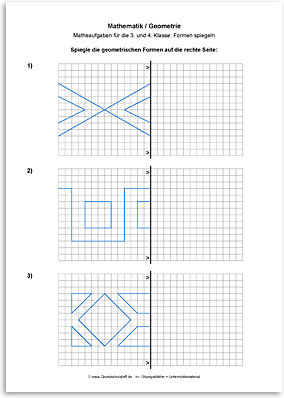 Download => Geometrie => Linien und Figuren spiegeln (1)