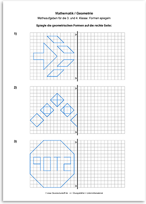 Download => Geometrie => Linien und Figuren spiegeln (3)